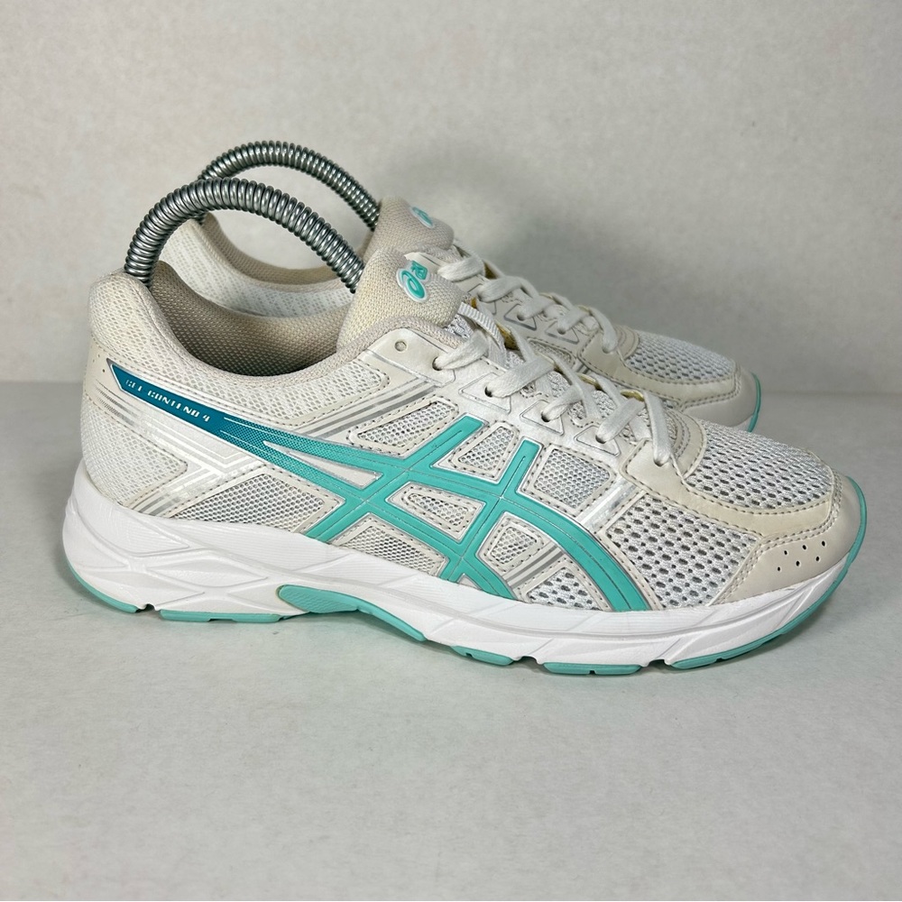 ASICS Gel-Contend 4 Ortholite Aqua/ Teal White T765N Sneakers Shoes; Women’s 6.5
